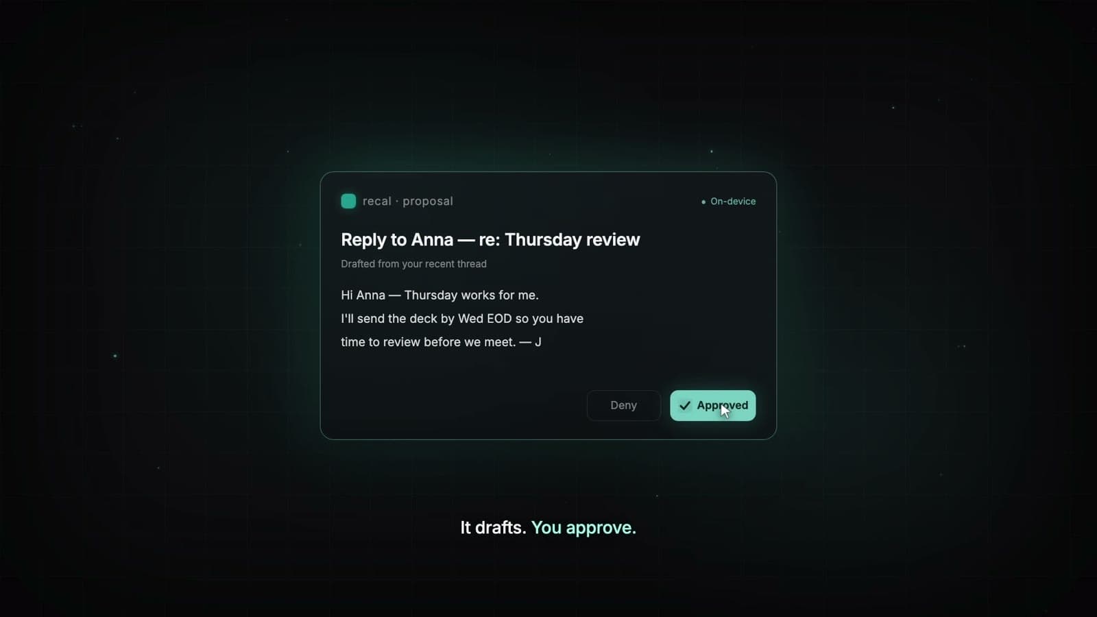 recal demo preview